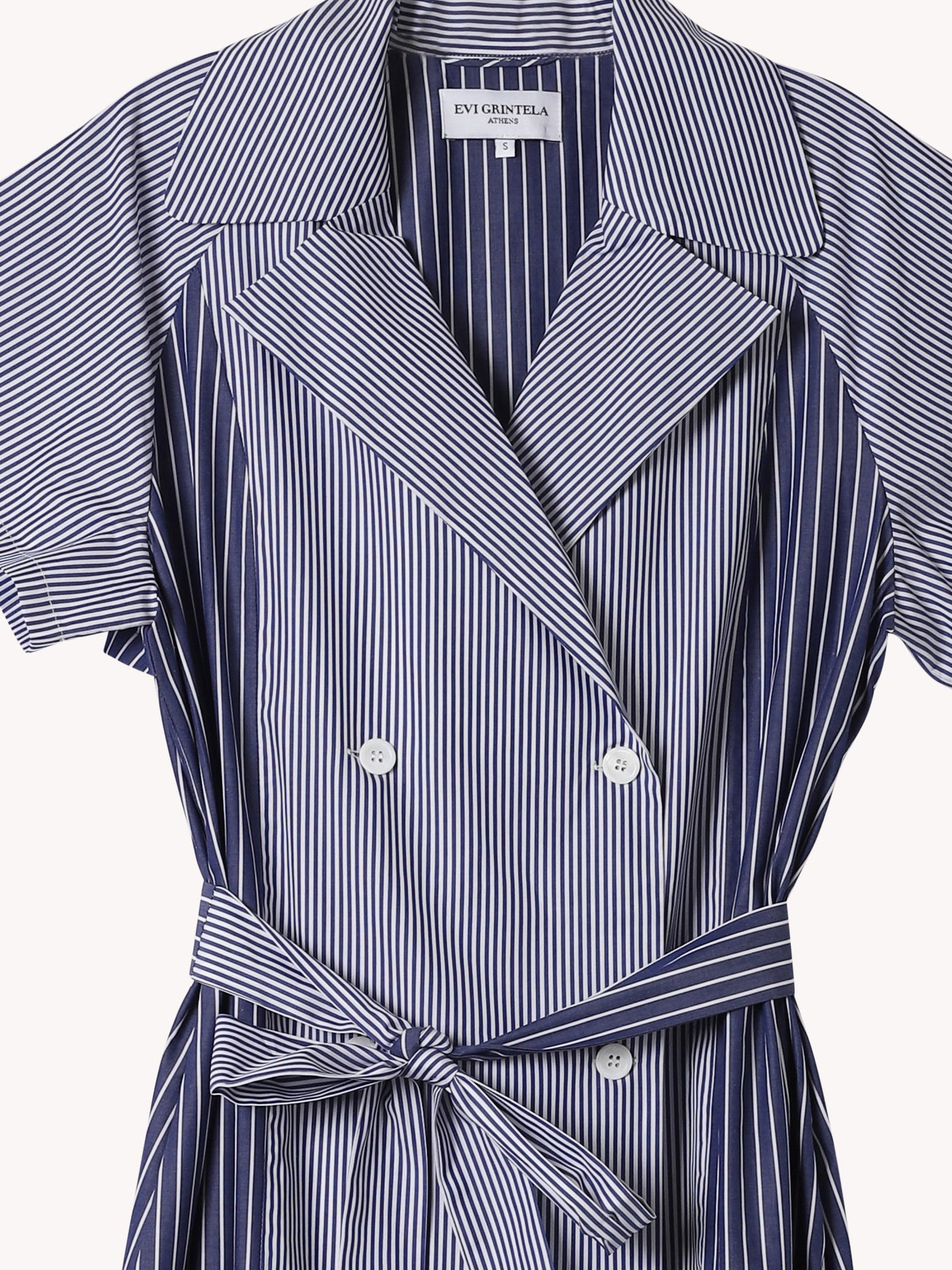 Anna Midi Short Sleeve Stripe Dress