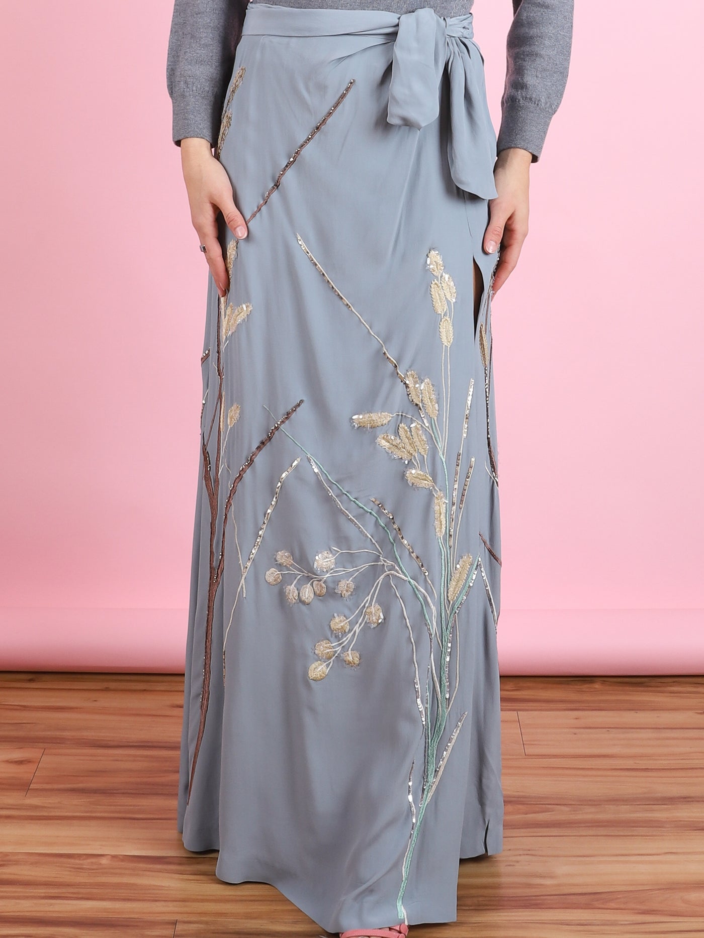 Embroidered Char Skirt