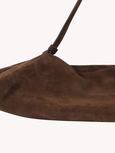 ORIGAMI BAG IN CHOCOLATE SUEDE