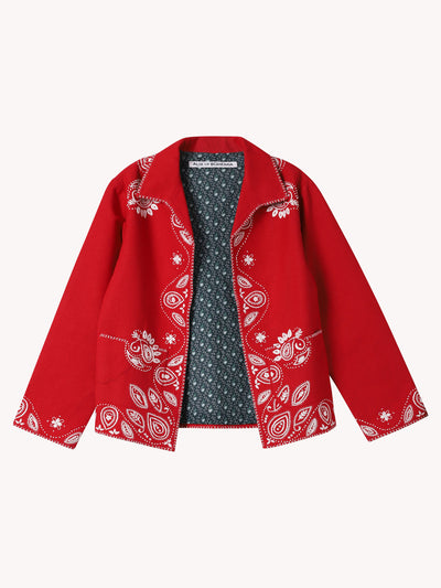 FRANCIS POPPY BANDANA JACKET