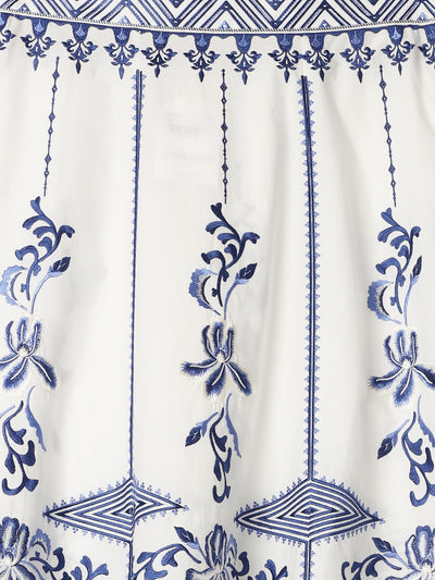 Camille 2 Iris Embroidered Skirt