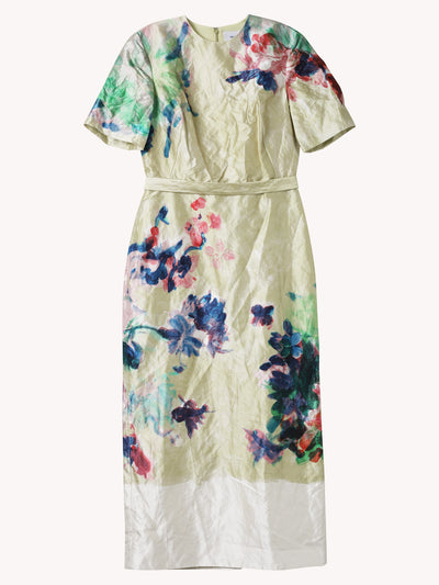 SHORT SLEEVE MIDI DRESS