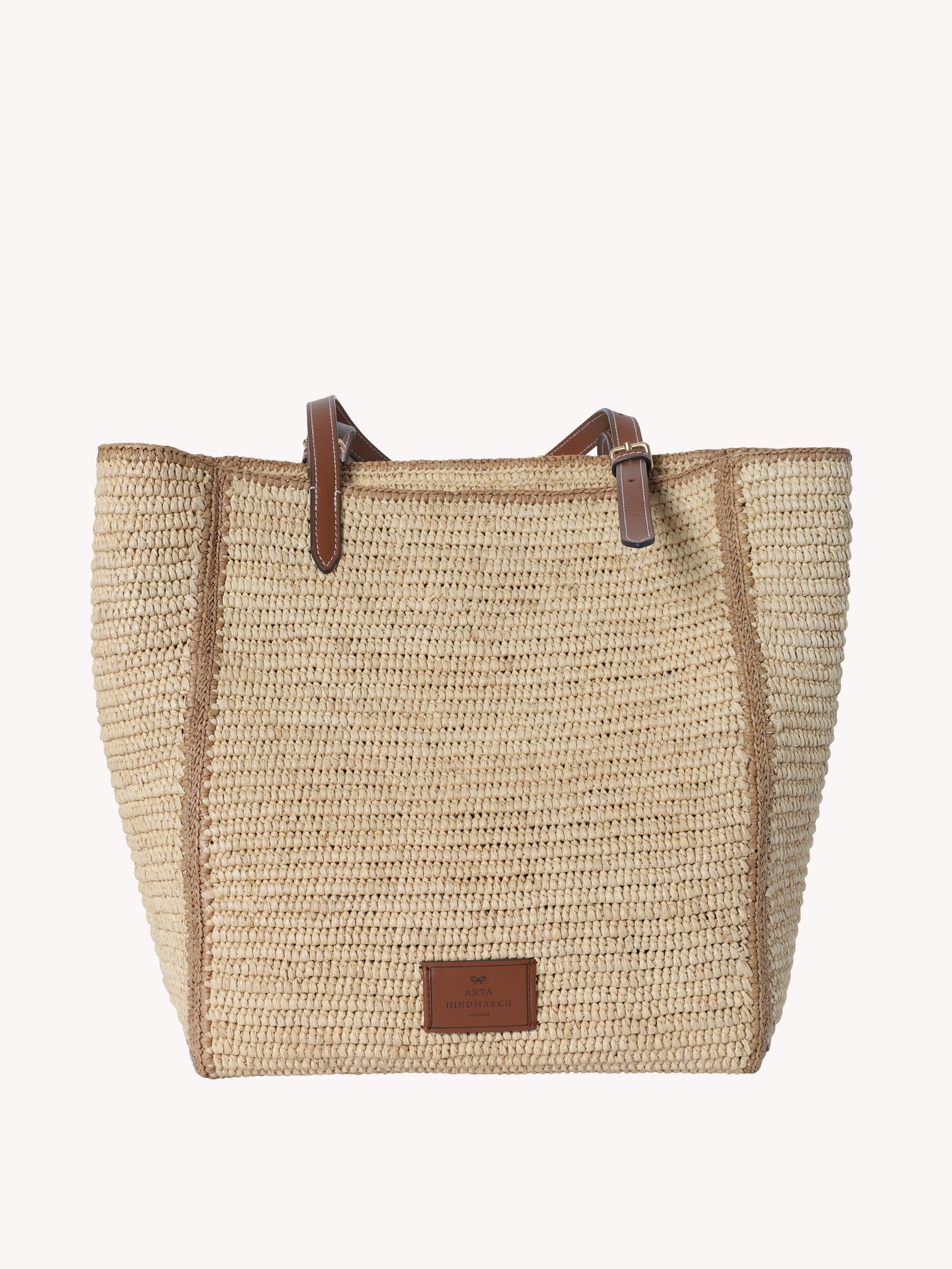 Small Eyes Raffia Tote