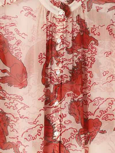 Poet Rouge Pegasus Blouse