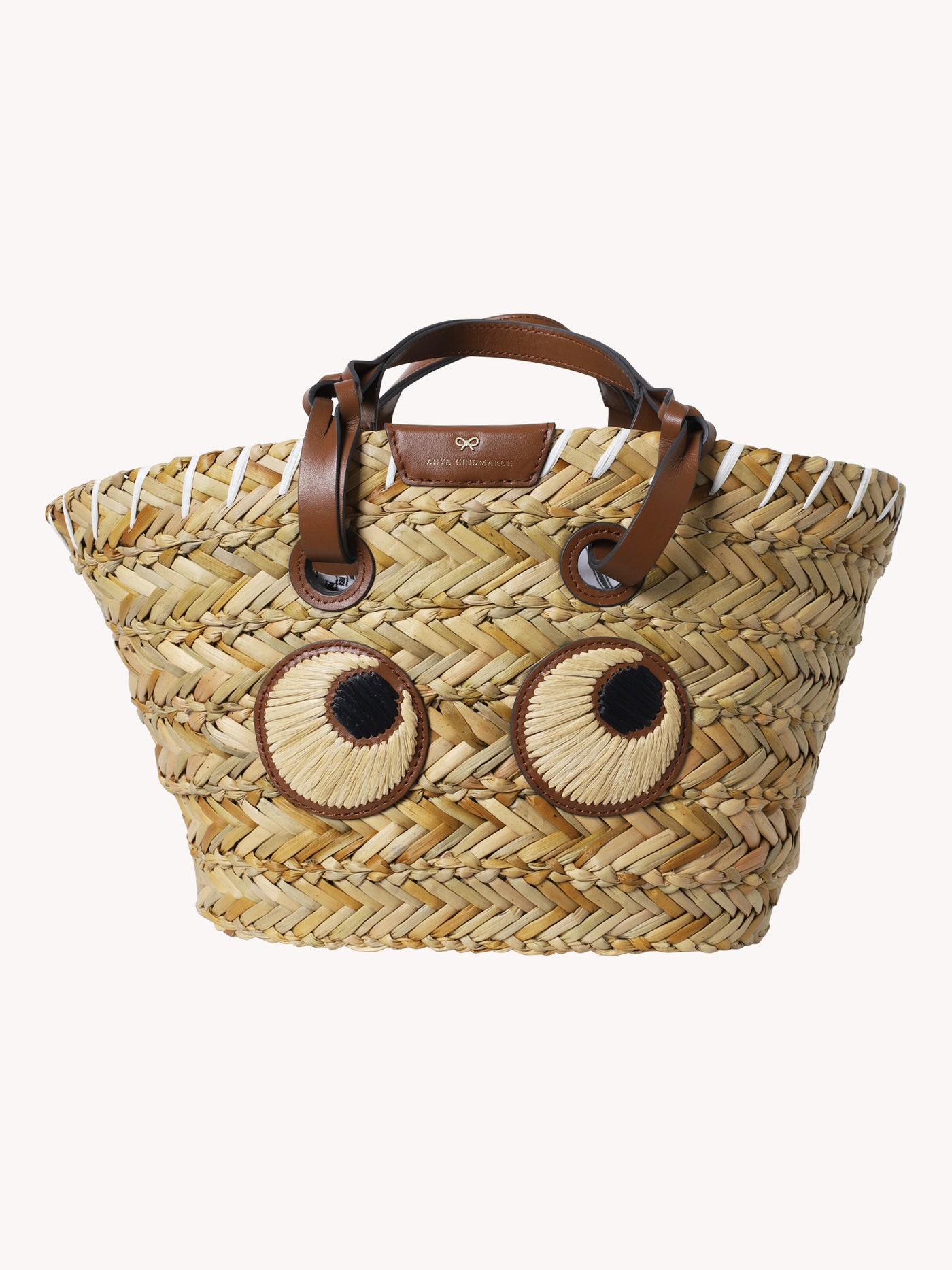 Paper Eyes Small Basket Bag