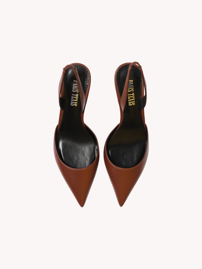 Lidia Slingback in Chocolate