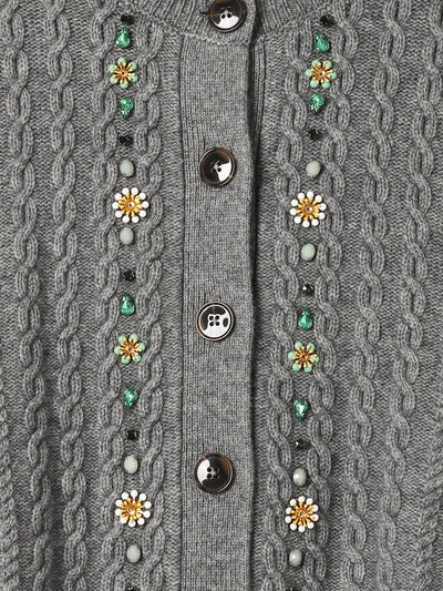 Jewel Cable Cardigan