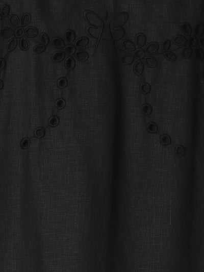 Celestial Garden Skirt in Black