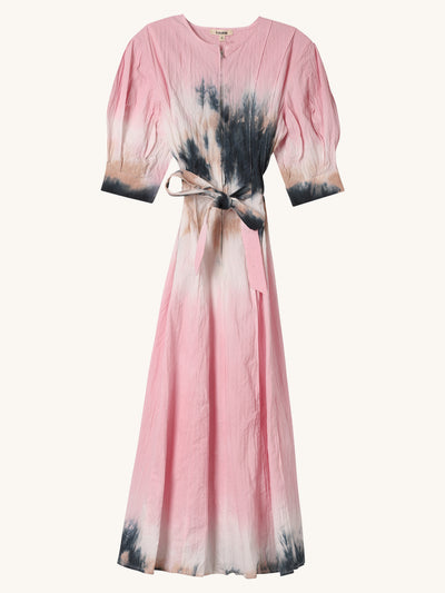Tie Dye Zipper Dress