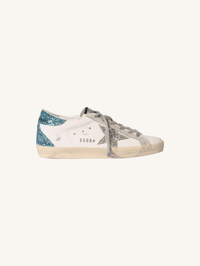 Glitter Superstar Leather Sneaker