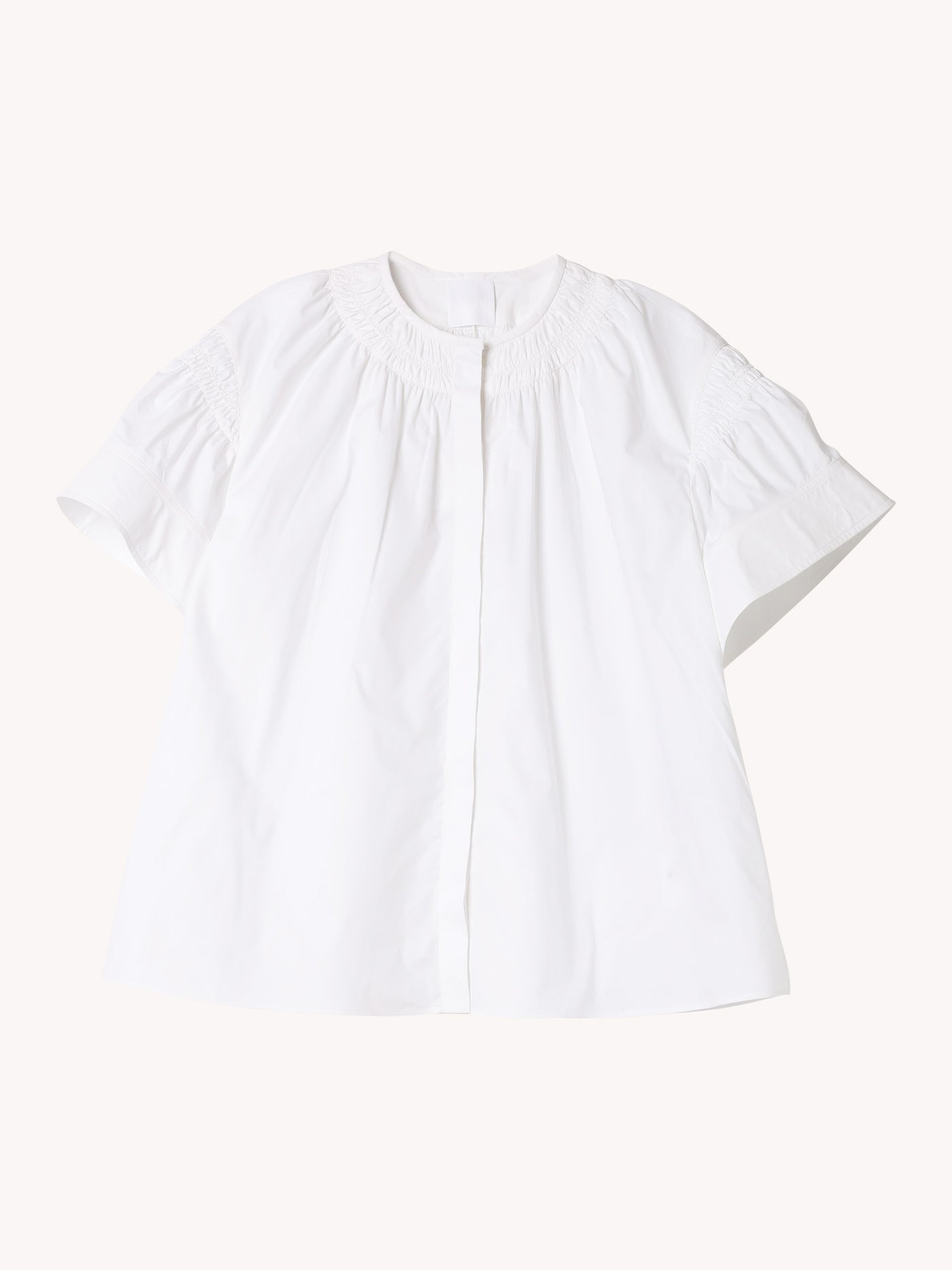 White Short Sleeve Blouse