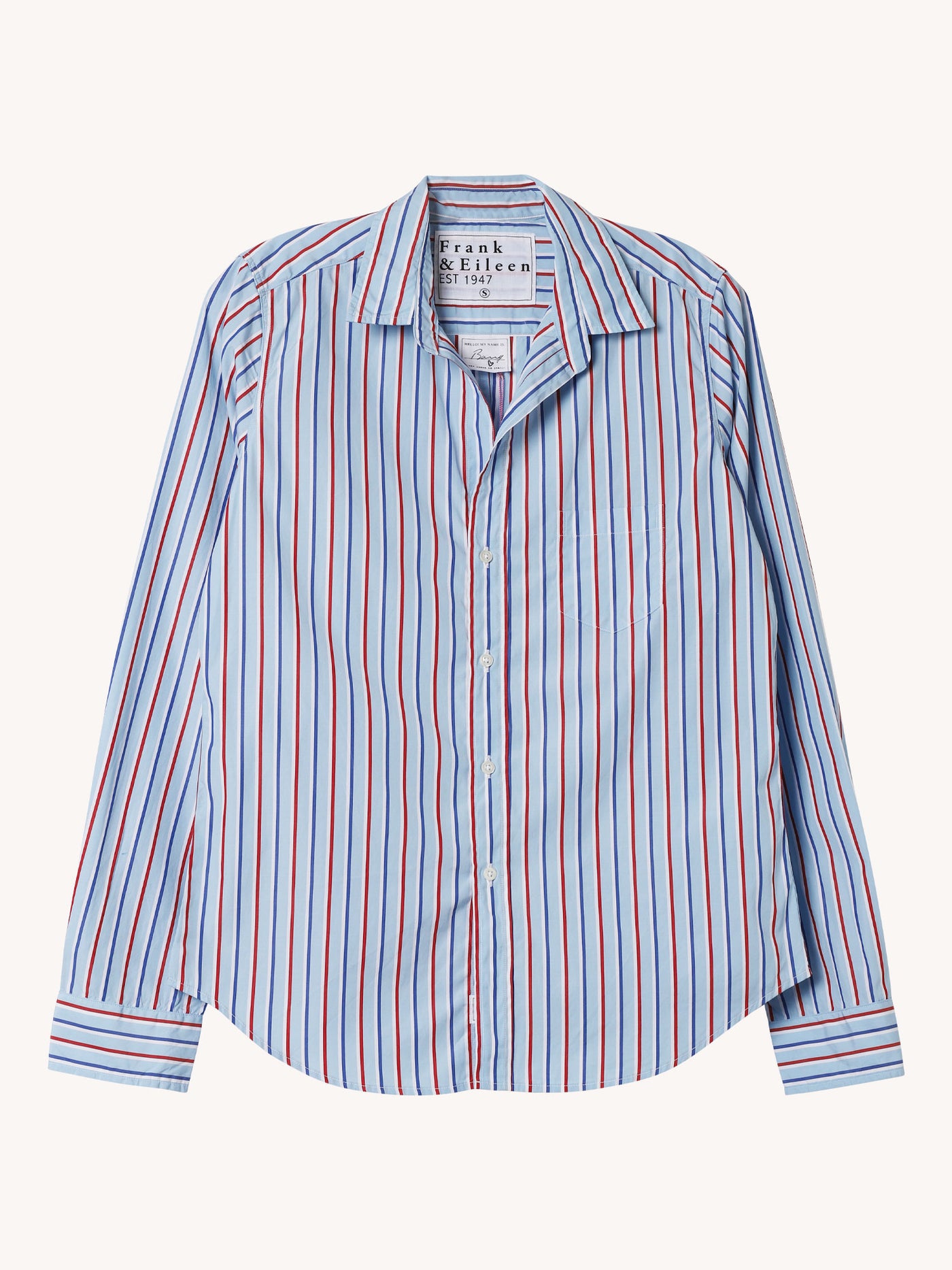 Barry Shirt in Light Blue & Red Stripe – CabanaCanary
