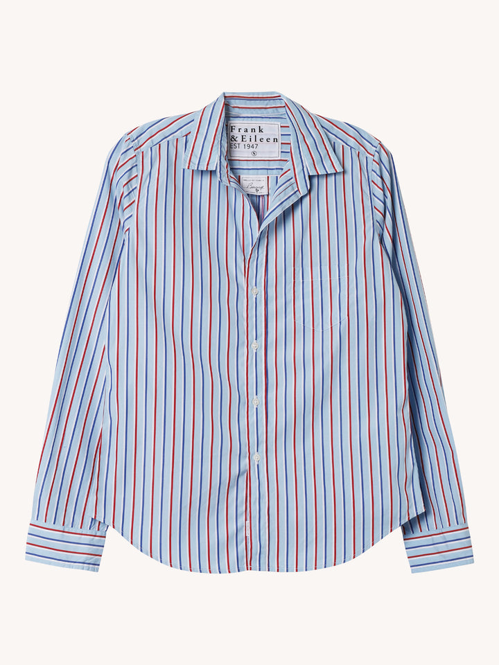 Barry Shirt in Light Blue & Red Stripe – CabanaCanary