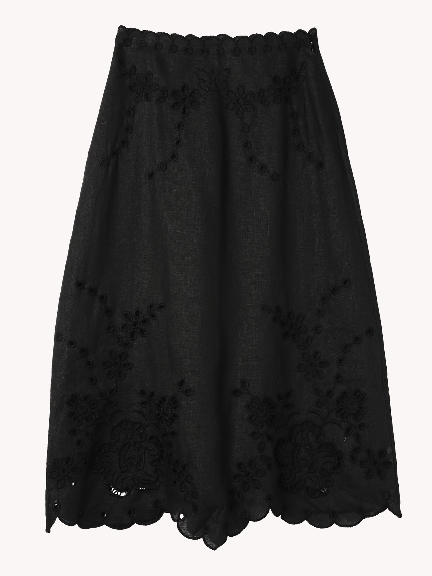 Celestial Garden Skirt in Black