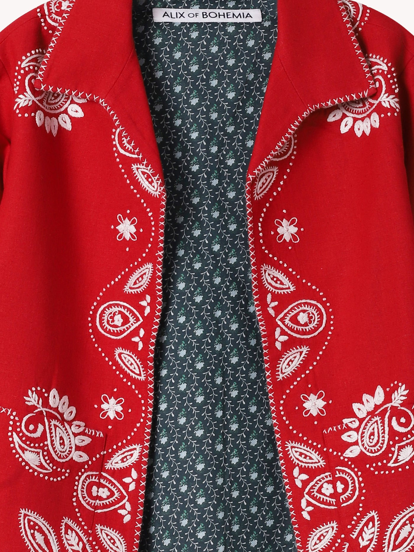 FRANCIS POPPY BANDANA JACKET