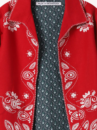 FRANCIS POPPY BANDANA JACKET