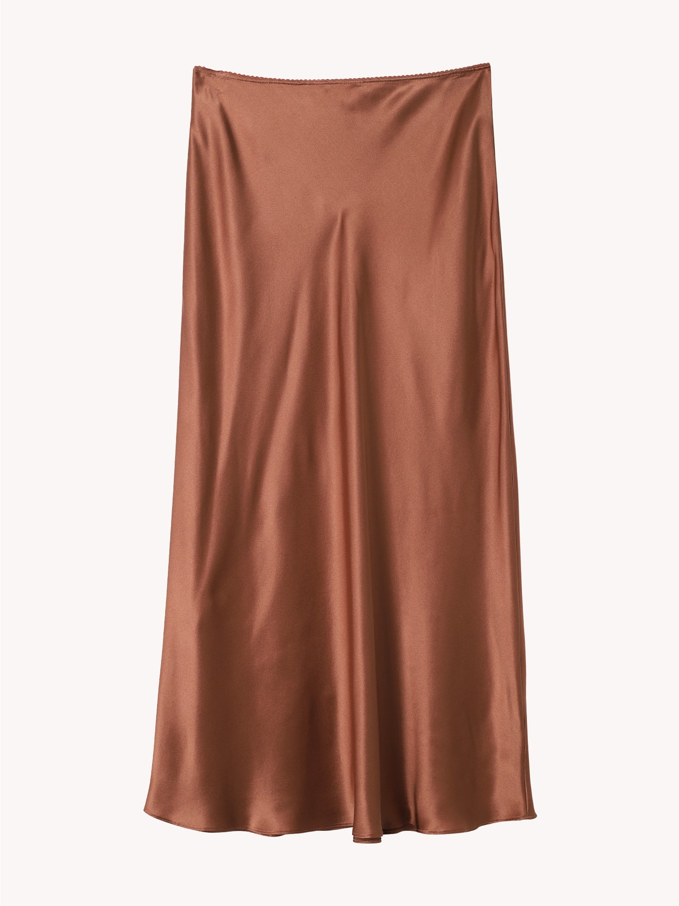 Miranda B Scallop Trim Bias Skirt