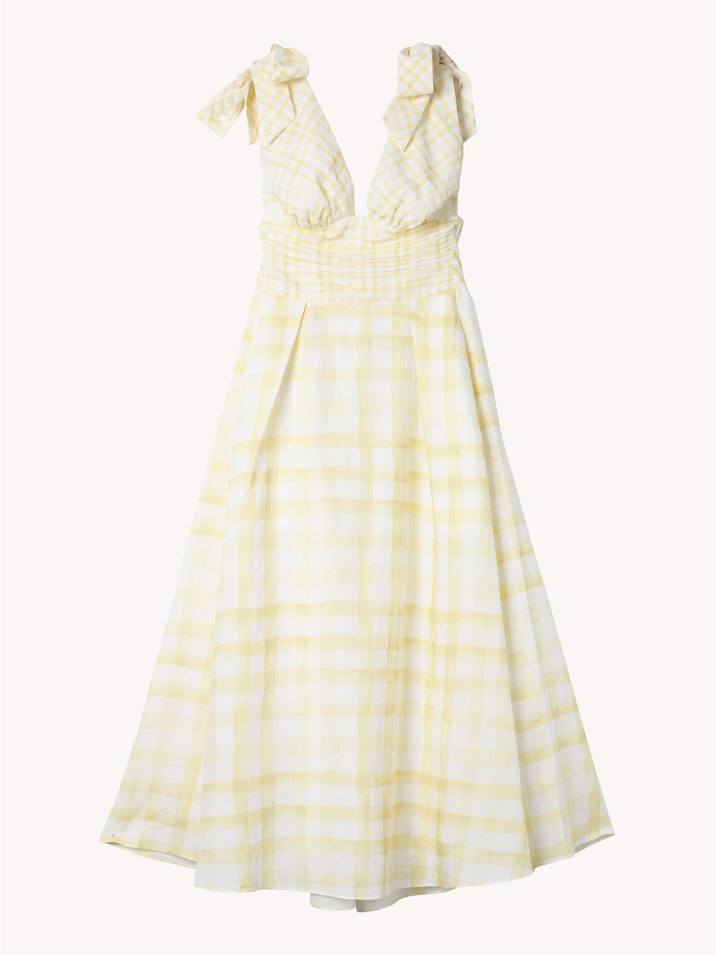 Bow Shoulder Dress in Yellow