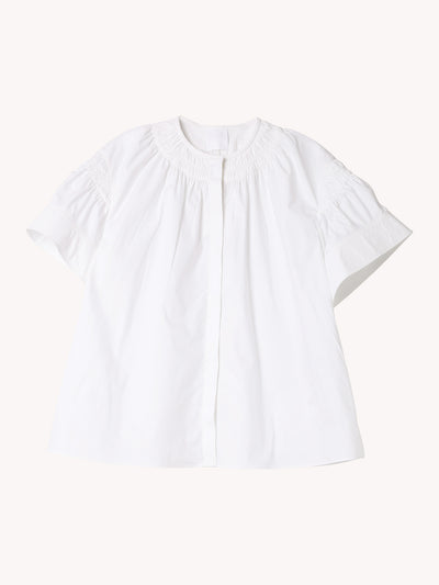 White Short Sleeve Blouse