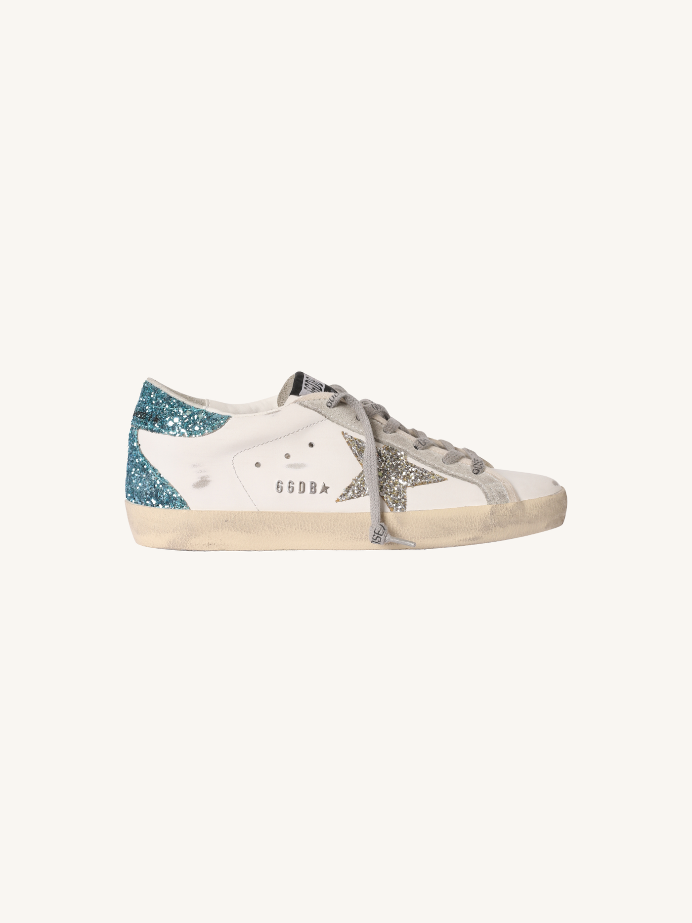 Glitter Superstar Leather Sneaker