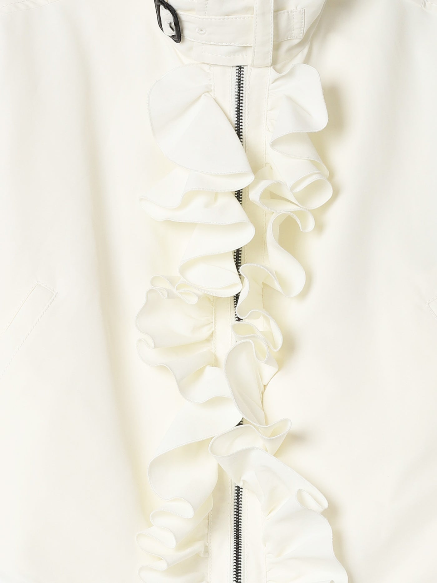 Off White Ruffle Jacket