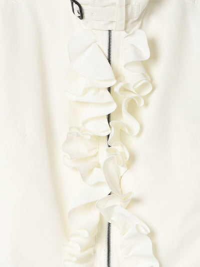 Off White Ruffle Jacket