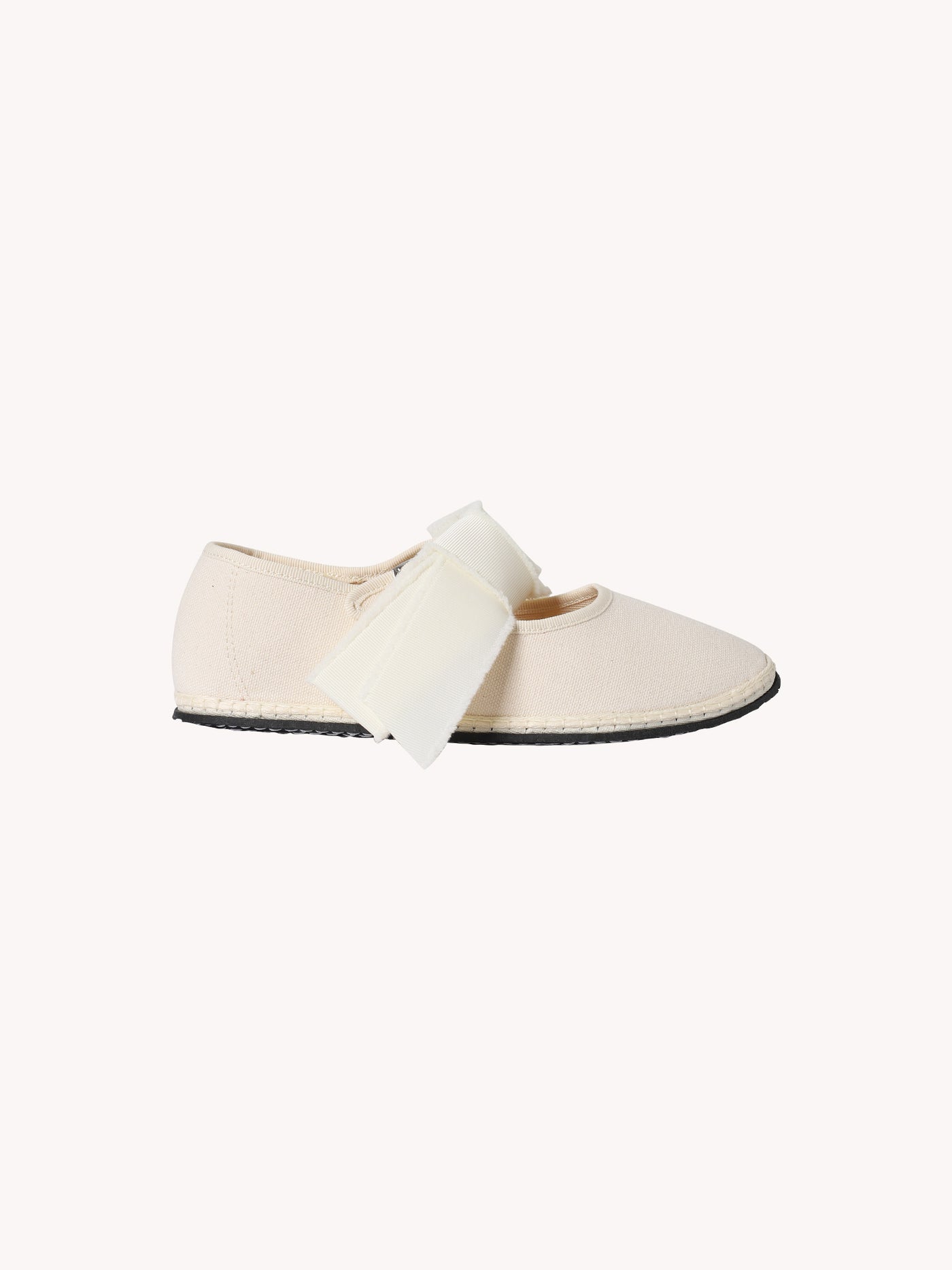 COTTON MARY JANE MAXI BOW FLAT