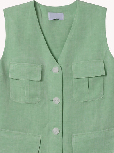 Vest Mini Dress in Green