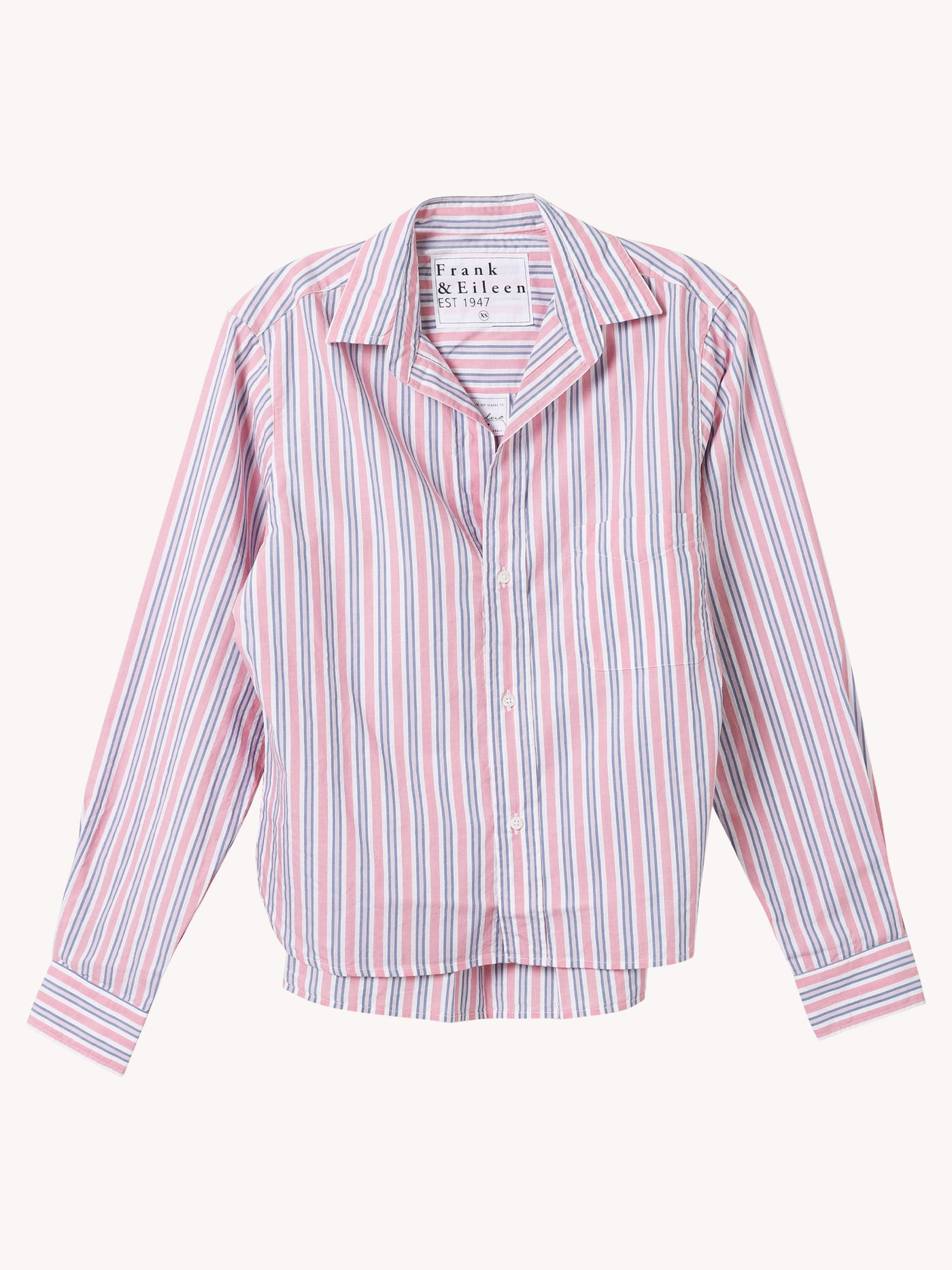 Silvio Shirt in Pink & Blue Stripes