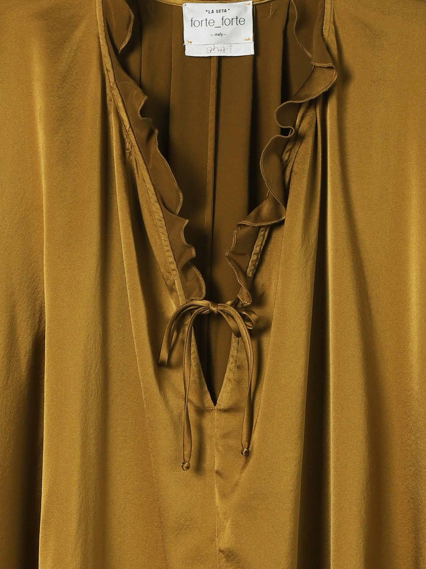 Stretch Silk Satin Bohemian Shirt
