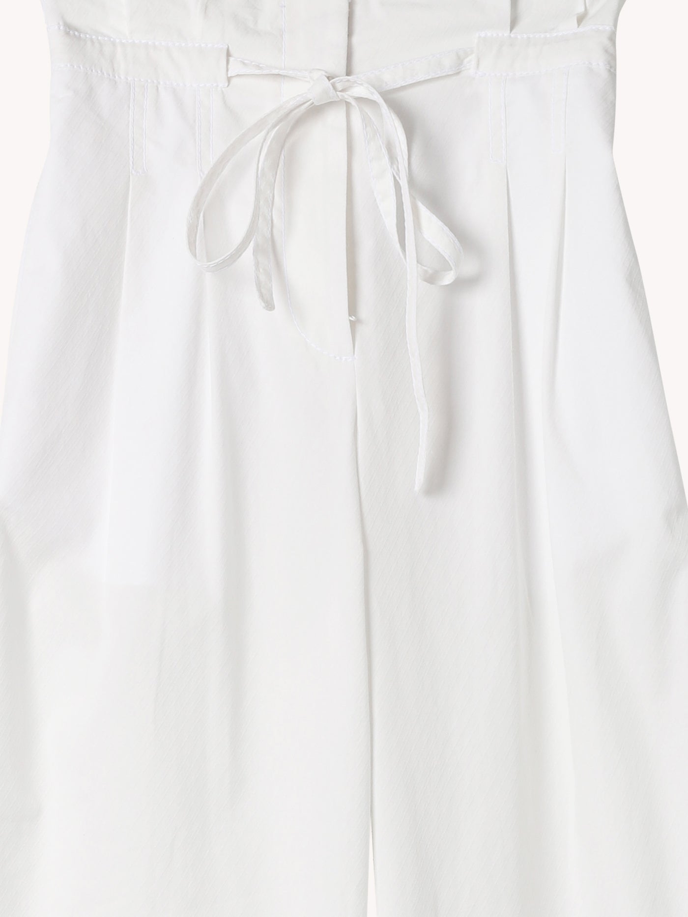 WHITE PAPERBAG PANTS
