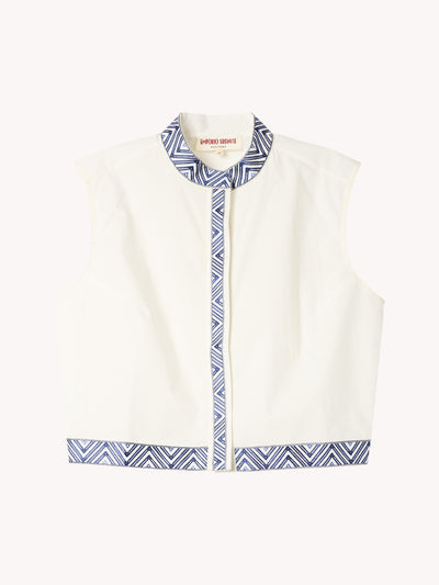 Andorra Iris Embroidered Top