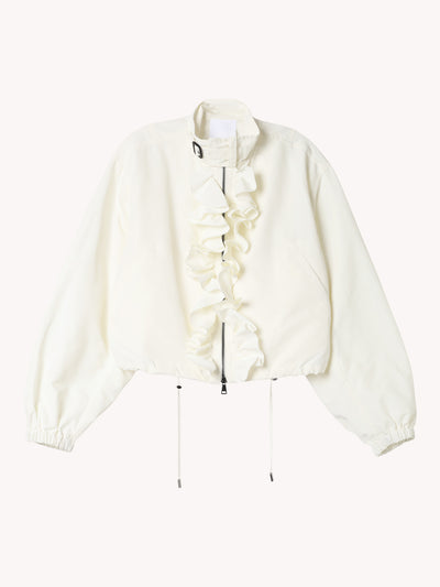 Off White Ruffle Jacket