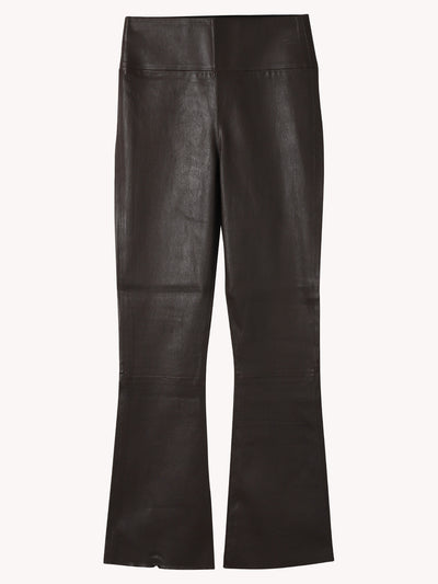 CB Ankle Flare Leather Legging in Americano