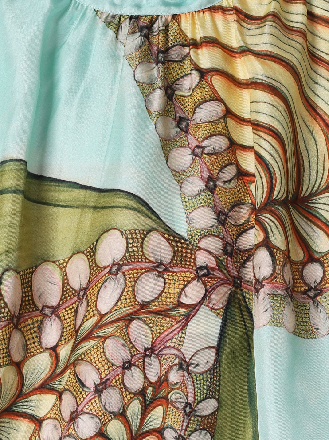 Ornament Tie Neck Blouse