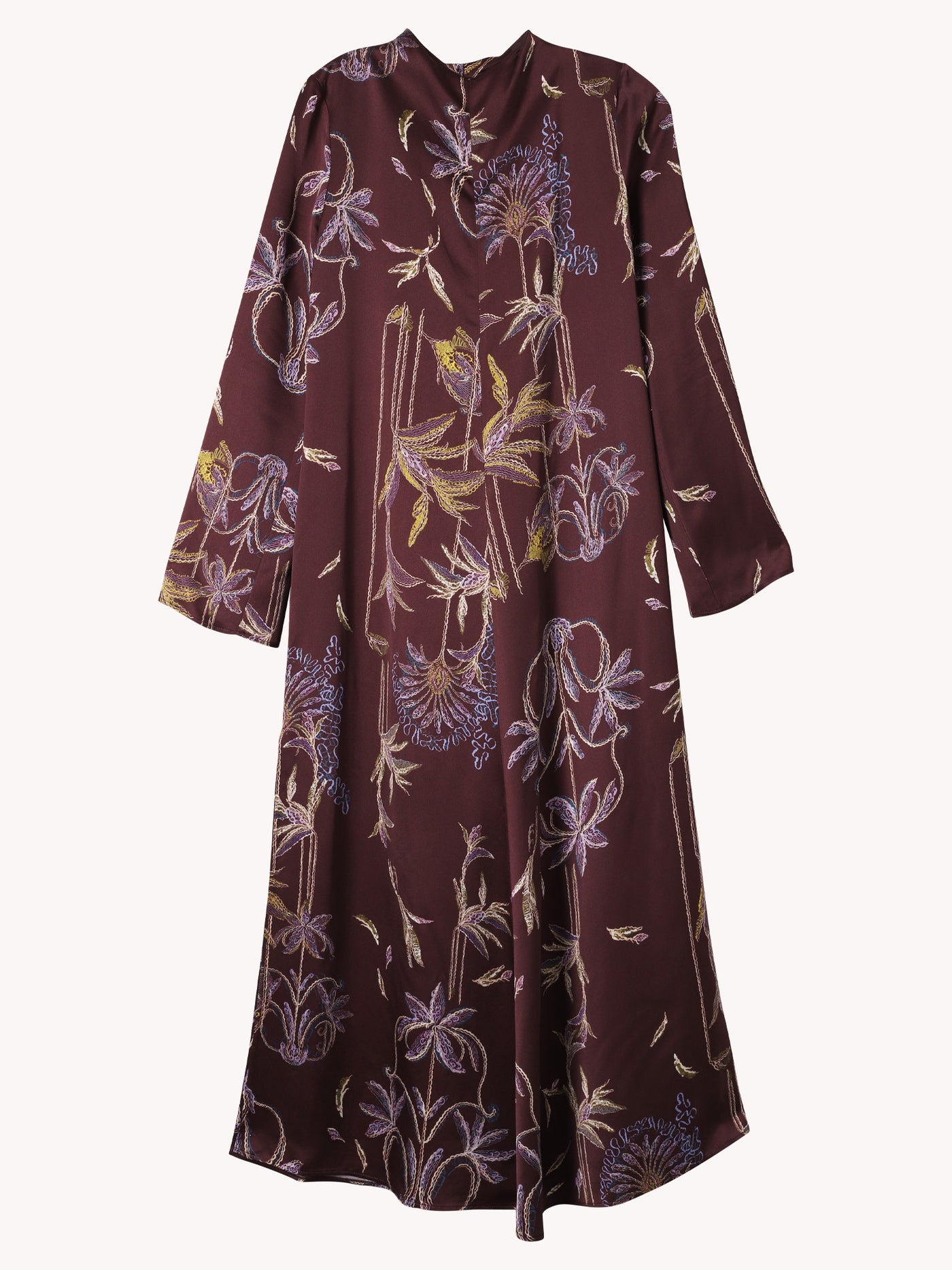 Sogni Satin Long Sleeve Dress