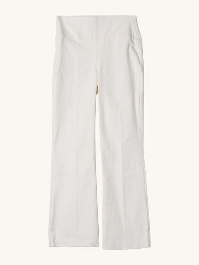 Ankle Flare Corduroy Pant in White