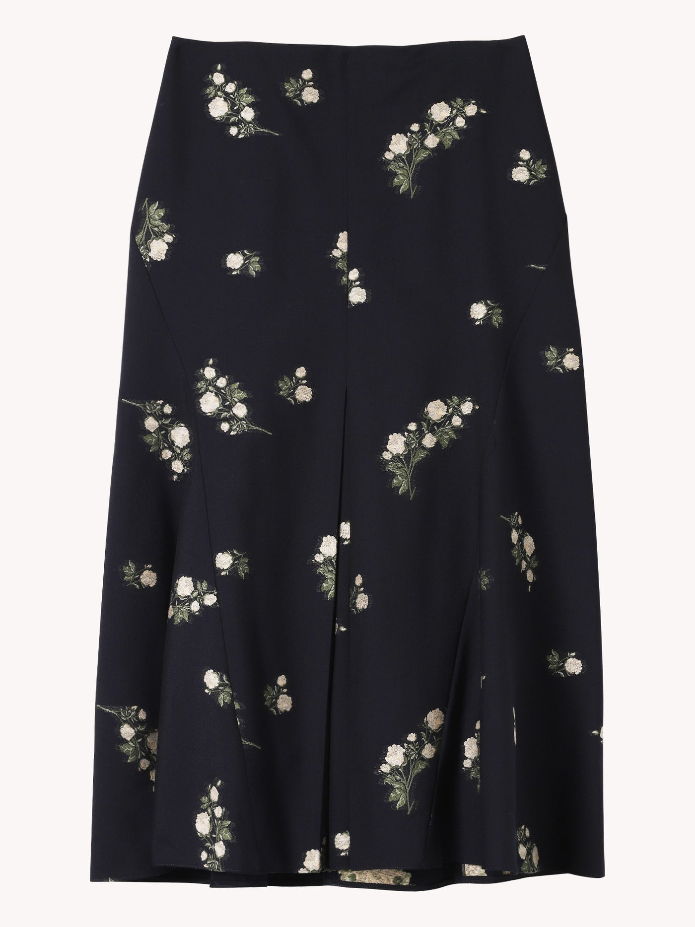 Pencil Floral Jacquard Skirt
