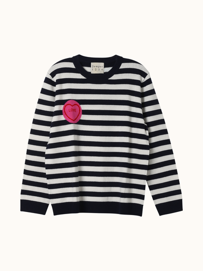 Stripe Love Crew Sweater