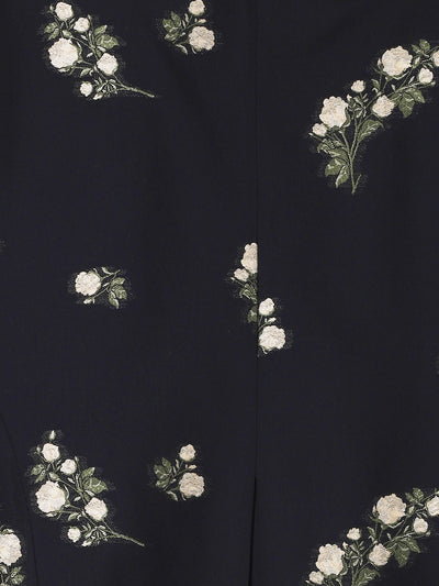 Pencil Floral Jacquard Skirt