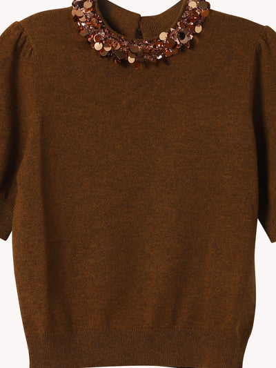 Liv Embroidered Knit Top
