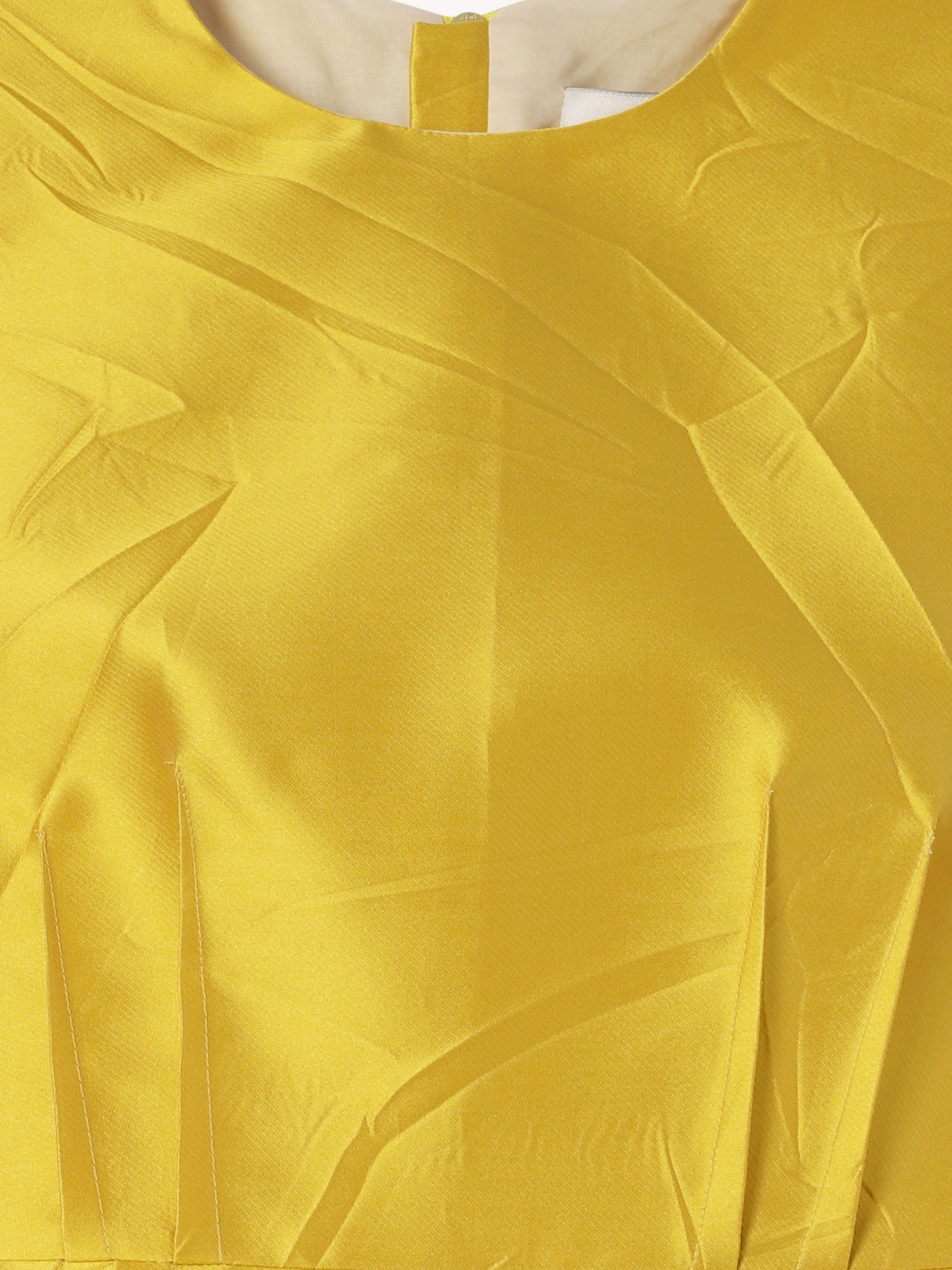 LEMON SLEELEVESS CRINKLE BLOUSE