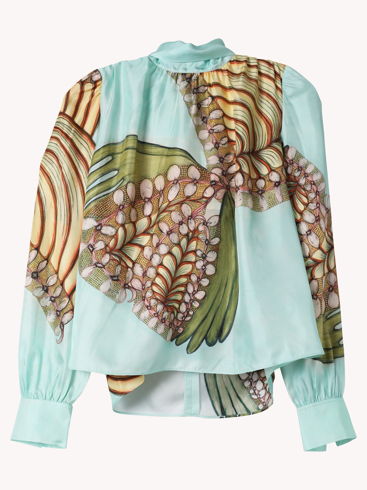 Ornament Tie Neck Blouse