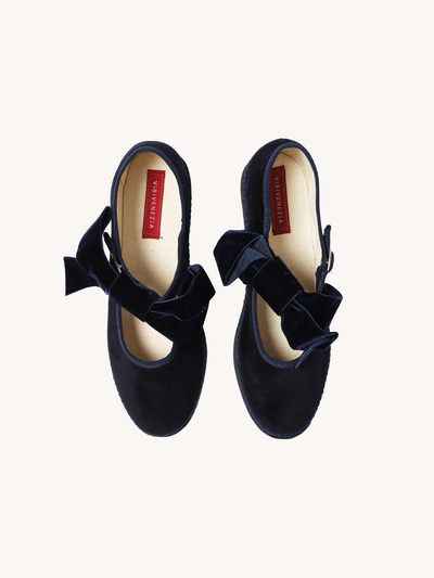 Mary Jane Bow Strap Flat