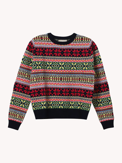 Multi Fair Isle Crew Sweater