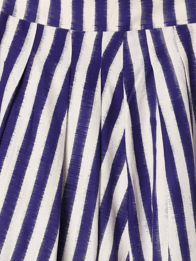 Flaminia Ikat Stripes Skirt