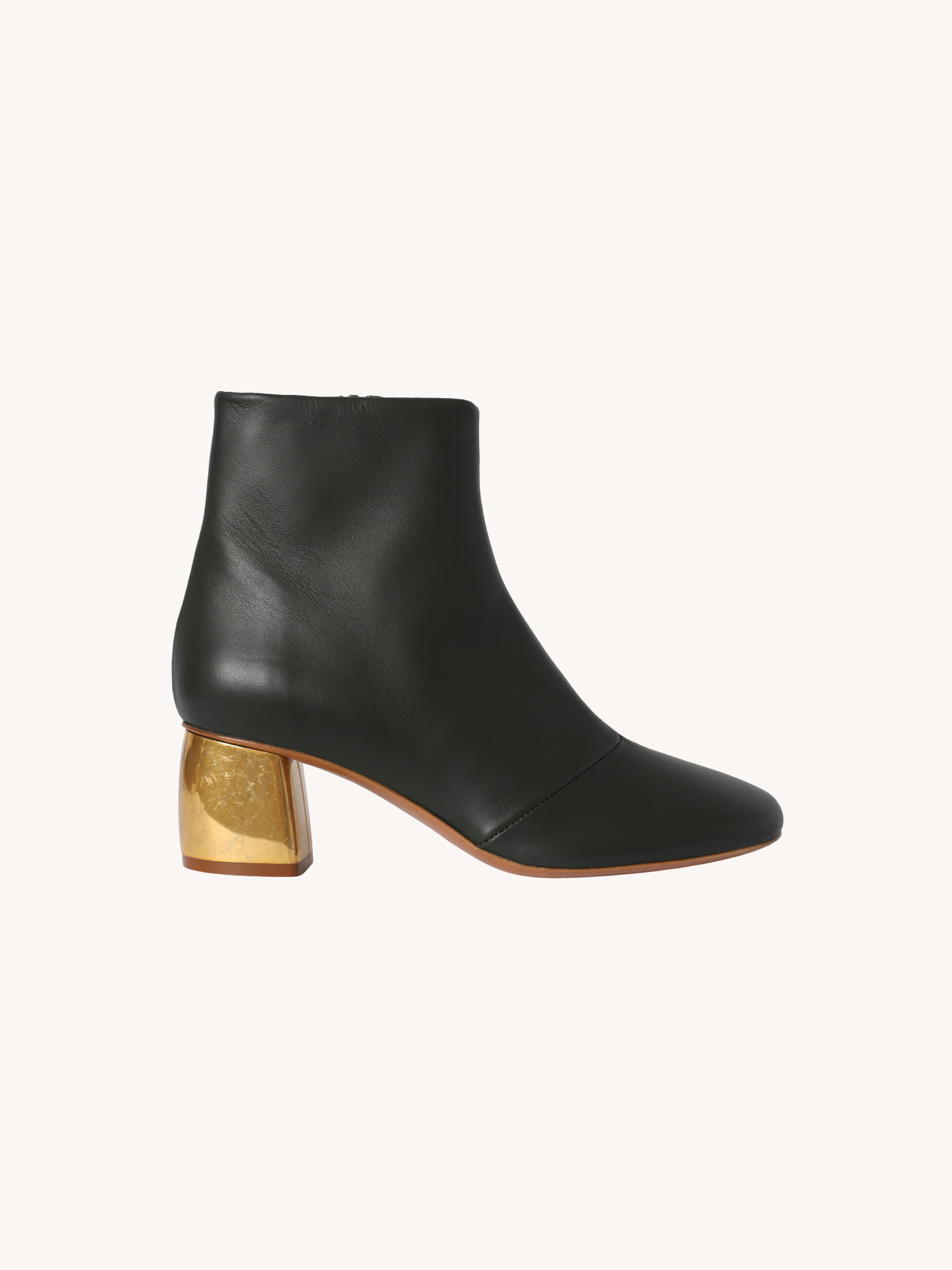 Golden Heel Ankle Boots