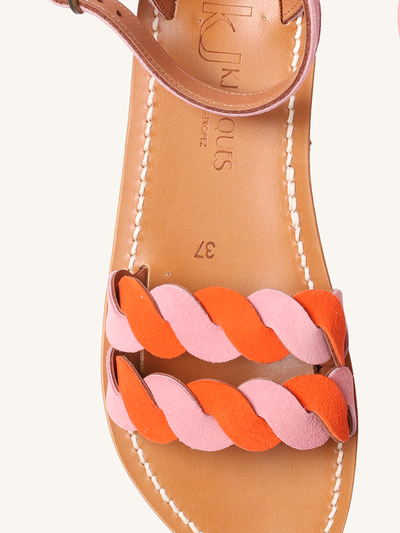 Hypolais Sandal in Pink & Orange