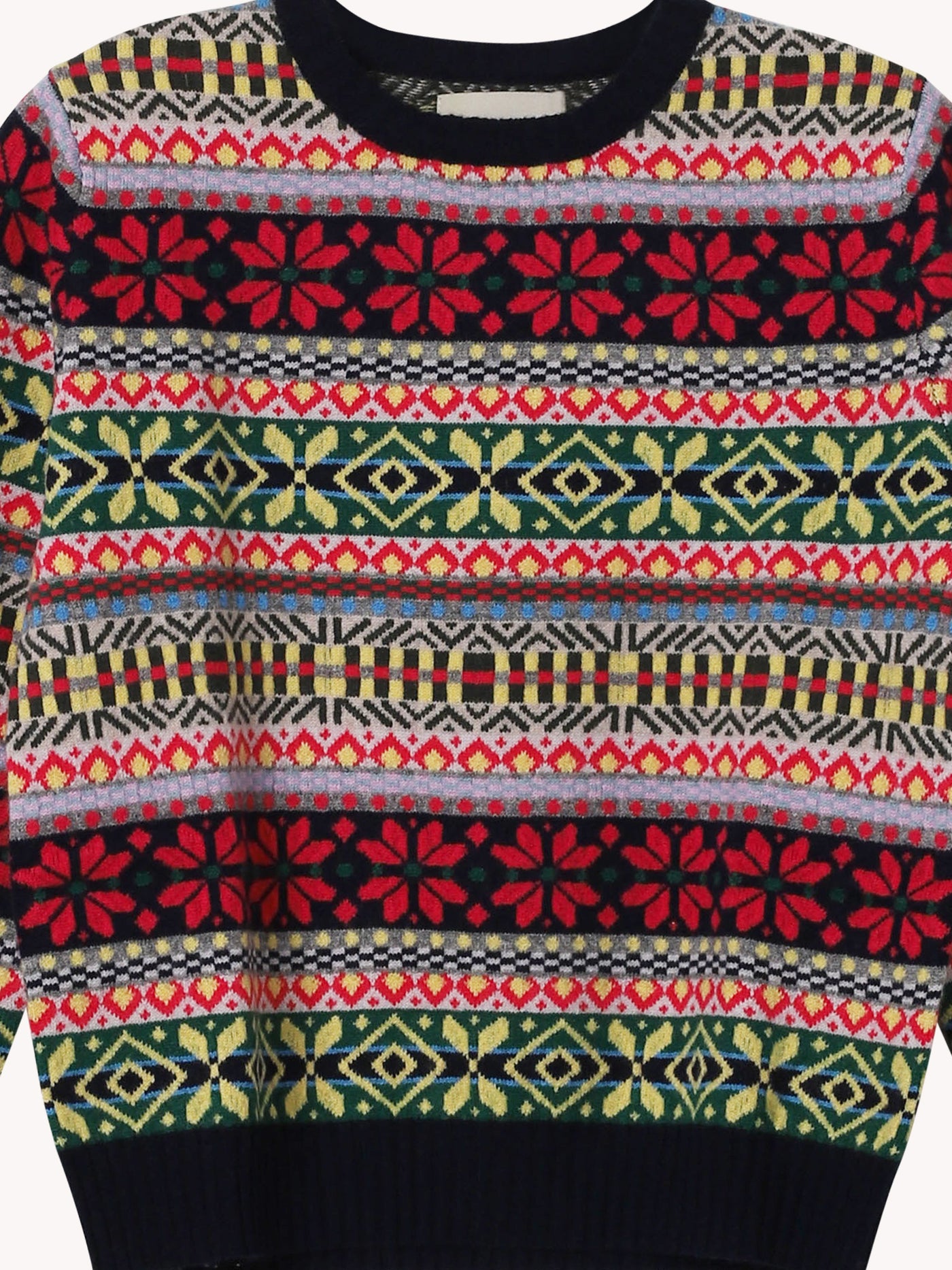 Multi Fair Isle Crew Sweater