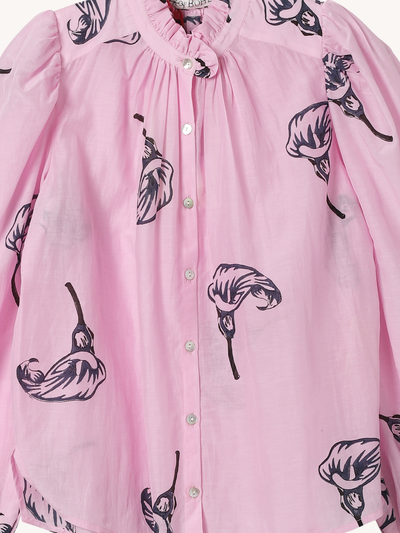 ANNABEL PINK CALLA LILY SHIRT